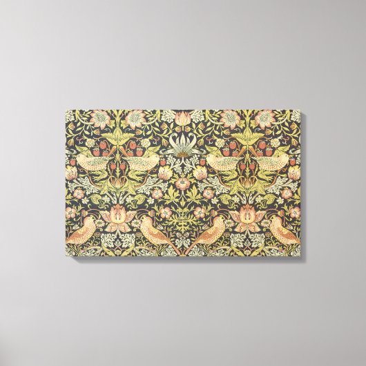 William Morrisによるストロベリー泥棒、ヴィンテージ・アート キャンバスプリント (正面)