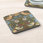 William Morrisによるストロベリー泥棒、ヴィンテージ・アート コースター (左側)