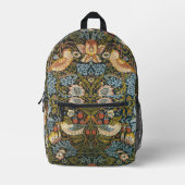 William Morrisによるストロベリー泥棒、ヴィンテージ・アート プリントバックパック (正面)