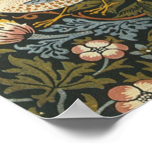 William Morrisによるストロベリー泥棒、ヴィンテージ・アート ポスター (角)