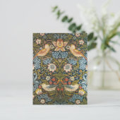 William Morrisによるストロベリー泥棒、ヴィンテージ・アート ポストカード (スタンド正面)