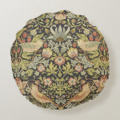 William Morrisによるストロベリー泥棒、ヴィンテージ・アート ラウンドクッション (裏面)