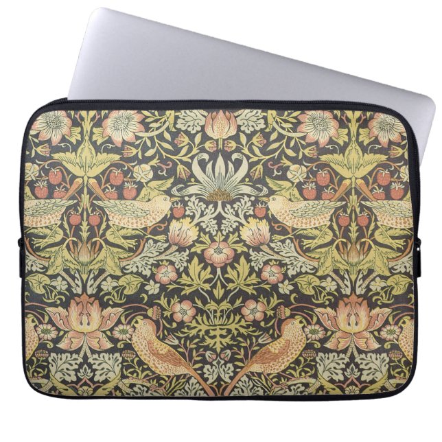 William Morrisによるストロベリー泥棒、ヴィンテージ・アート ラップトップスリーブ (正面)