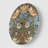 William Morrisによるストロベリー泥棒、ヴィンテージ・アート ラージ壁時計 (傾斜)