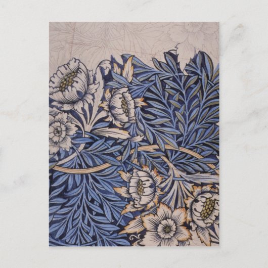 William Morrisによるチューリップとウィロー ポストカード (正面)