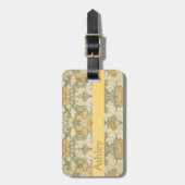 William Morrisによるフローラルパターン – ラゲージタグ (正面縦)