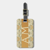 William Morrisによるフローラルパターン – ラゲージタグ (正面縦)