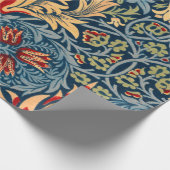 William Morrisによる花の壁紙Snakeshead ラッピングペーパー (角)