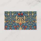 William Morrisによる花の壁紙Snakeshead 名刺 (正面)