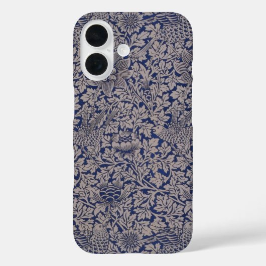 William MorrisによるBird and Anemoneのヴィンテージ・パターン Case-Mate iPhoneケース (裏面)