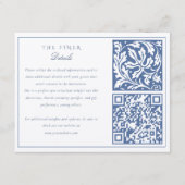 William Morrisのインスパイア情結婚報カード エンクロージャーカード (正面)