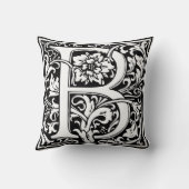 William Morrisアルファベット「B」 クッション (裏面)