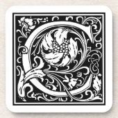 William Morrisアルファベット「C」 コースター (正面)