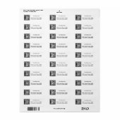 William Morrisアルファベット「F」 ラベル (フルシート)