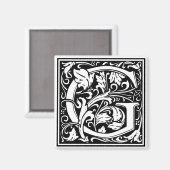 William Morrisアルファベット「G」 マグネット (正面/裏面)