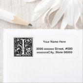 William Morrisアルファベット「I」 ラベル (インサイチュ)