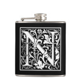 William Morrisアルファベット「N」 フラスク (正面)