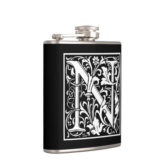 William Morrisアルファベット「N」 フラスク (右)