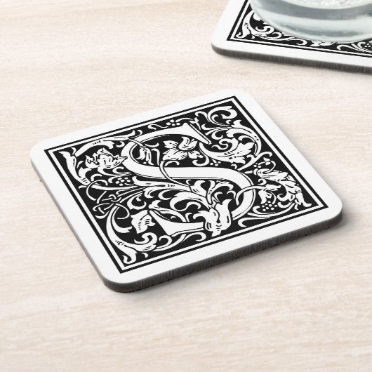 William Morrisアルファベット「S」 コースター (左側)