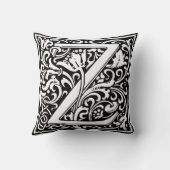 William Morrisアルファベット「Z」 クッション (裏面)