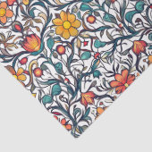 William Morrisインスパイアカラフル鮮やか色 薄葉紙 (詳細)