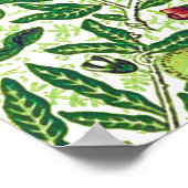 William Morrisエキゾチック果実，ライムと桃 ポスター (角)