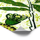 William Morrisエキゾチック果実、レモンイエロー ポスター (角)