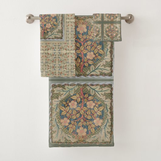 William * Morrisコンパイルトレリスフローラツリー バスタオルセット (インサイチュ)