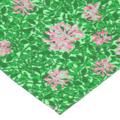 William Morrisハニーサックル、ピンクとグリーン ショートテーブルランナー (コーナー)