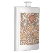 William Morrisピンクのバラの花壁紙パターン フラスク (右)