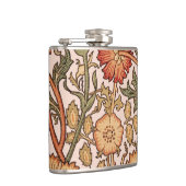 William Morrisピンクのバラの花壁紙パターン フラスク (右)