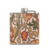 William Morrisピンクのバラの花壁紙パターン フラスク (裏面)