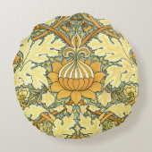 William Morrisリッチフローラヴィンテージパターン ラウンドクッション (裏面)