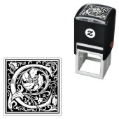 William MorrisレターCビクトリアンフローラスタンプ セルフインキングスタンプ (インサイチュ)