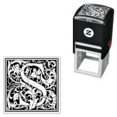 William MorrisレターSビクトリアンフローラスタンプ セルフインキングスタンプ (インサイチュ)