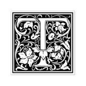 William MorrisレターTビクトリアンフローラスタンプ セルフインキングスタンプ (デザイン)