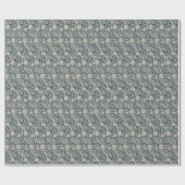 William * Morrisワイルドチューリップスチールグレーブルー ラッピングペーパー (フラット)