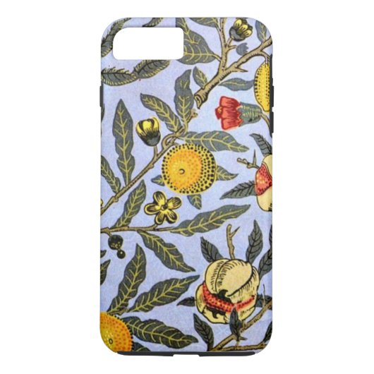 William Morrisヴィンテージパターン、フルーツ Case-Mate iPhoneケース (裏面)