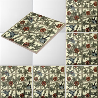 William Morrisヴィンテージ「トレリス」パターン タイル