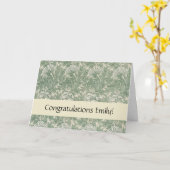 William Morris壁紙テキスタイル緑 カード (黄色い花)