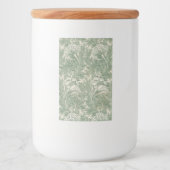 William Morris壁紙テキスタイル緑 フードラベル (正面)