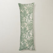 William Morris壁紙テキスタイル緑 ボディピロー (裏面 (縦))