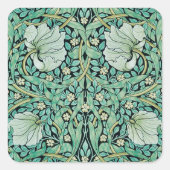 WILLIAM MORRIS封筒用シール:フローラ スクエアシール (正面)
