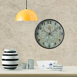 William Morris春Thicket:アンティークフローラ 壁時計