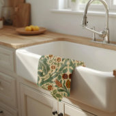 William Morris紅葉フローラ、英語コテージ キッチンタオル