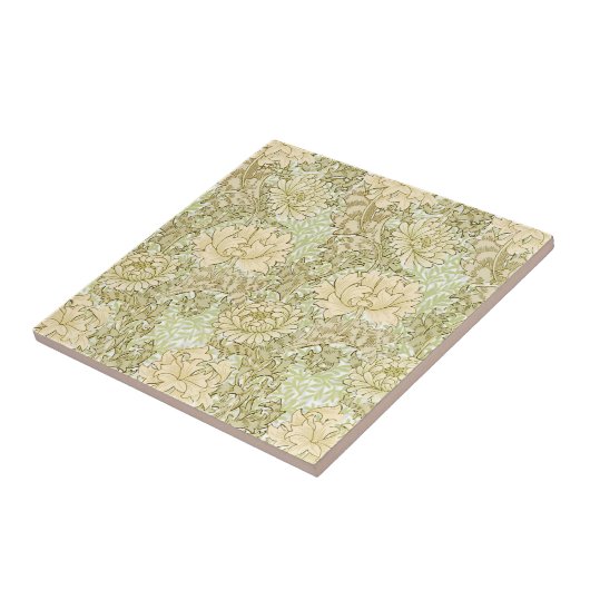 William * Morris菊の花 タイル (側面)