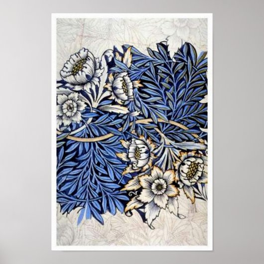 William Morris著「Tulip & Willow」 -プリント ポスター (正面)