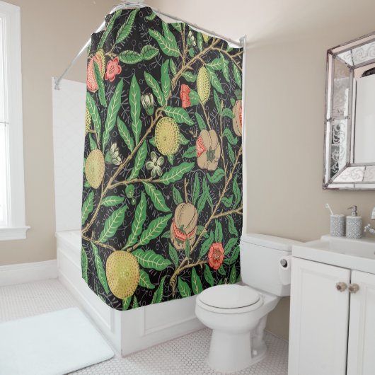 William Morris著Fruit pattern (1862) シャワーカーテン (インサイチュ)