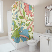 William Morris著Lodden Pattern (1884) シャワーカーテン (インサイチュ)