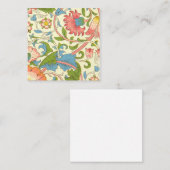 William Morris著Lodden Pattern (1884) スクエア名刺 (正面/裏面)